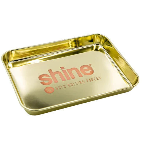Gold Shine Tray-rolling tray-The Wee Smoke Shop