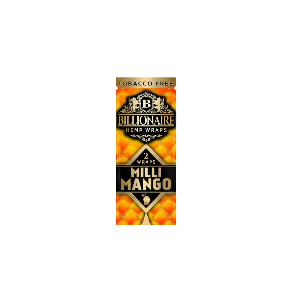 Hemp Wraps Billionaire - Milli Mango - The Wee Smoke Shop