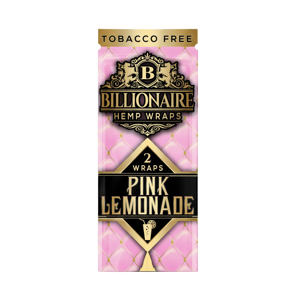 Hemp Wraps Billionaire - Pink Lemonade - The Wee Smoke Shop