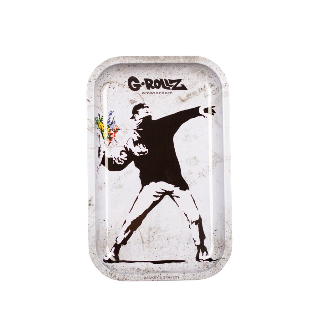 GRollz Medium Tray Graffiti flower Throwing - The Wee Smoke Shop