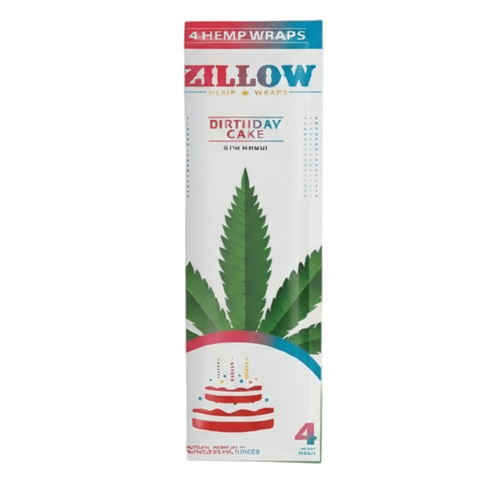 Hemp Wraps Zillow - Birthday Cake - The Wee Smoke Shop