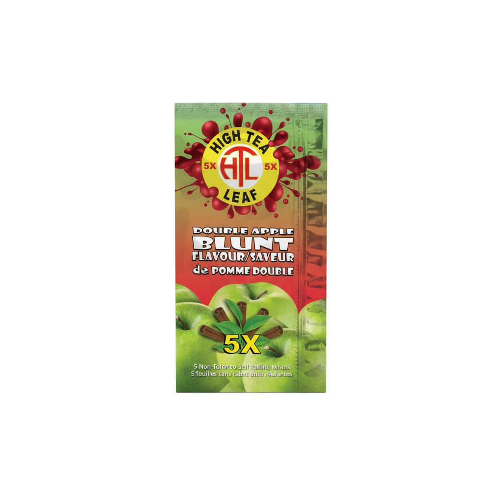 High Tea Leaf Hemp Wraps - Double Apple - The Wee Smoke Shop