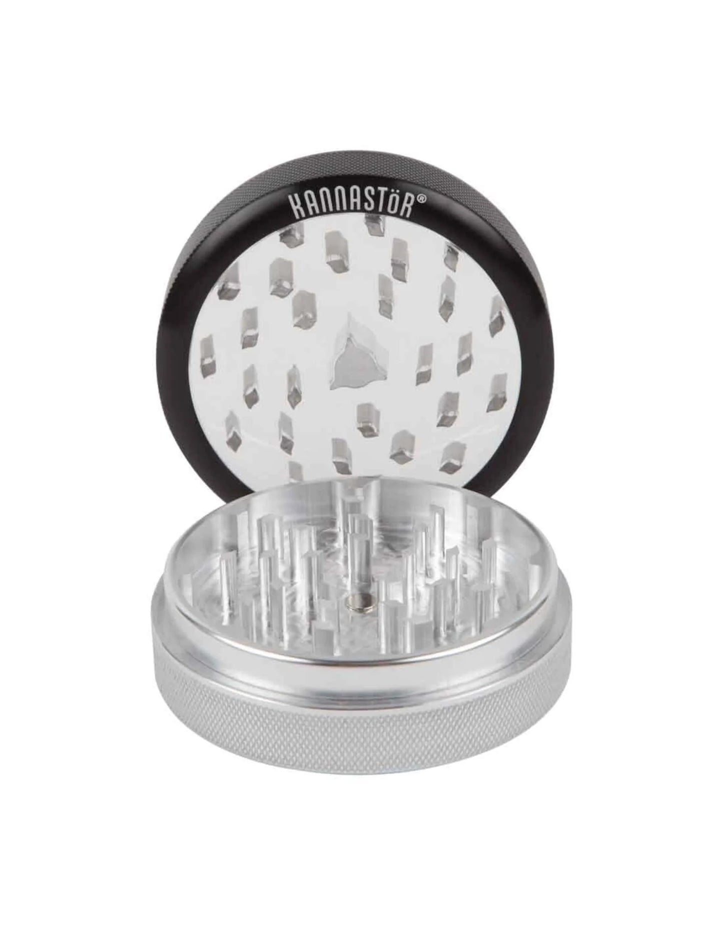Kannastor Clear 2 Part Grinder - The Wee Smoke Shop