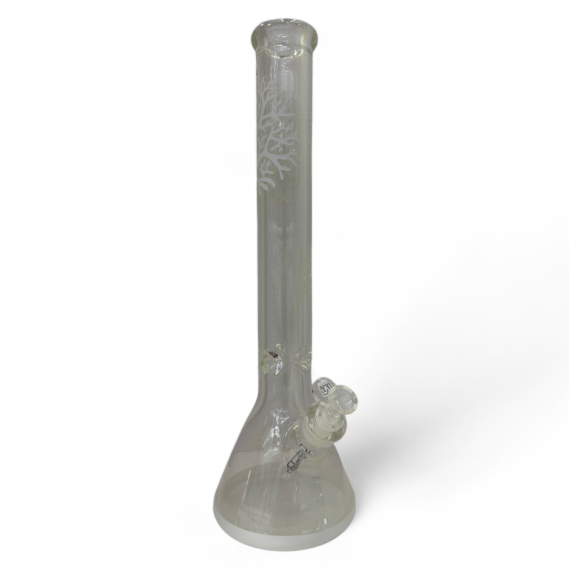 Marley Tree 18" 9mm Glass Bong - White - The Wee Smoke Shop