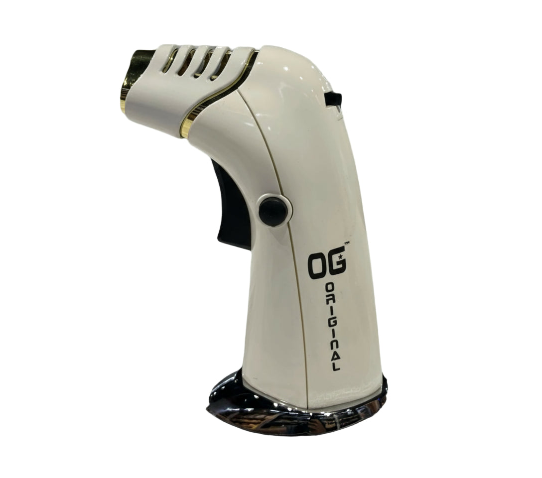 White-OG Tri-Flame Butane Torch-Lighters-The Wee Smoke Shop