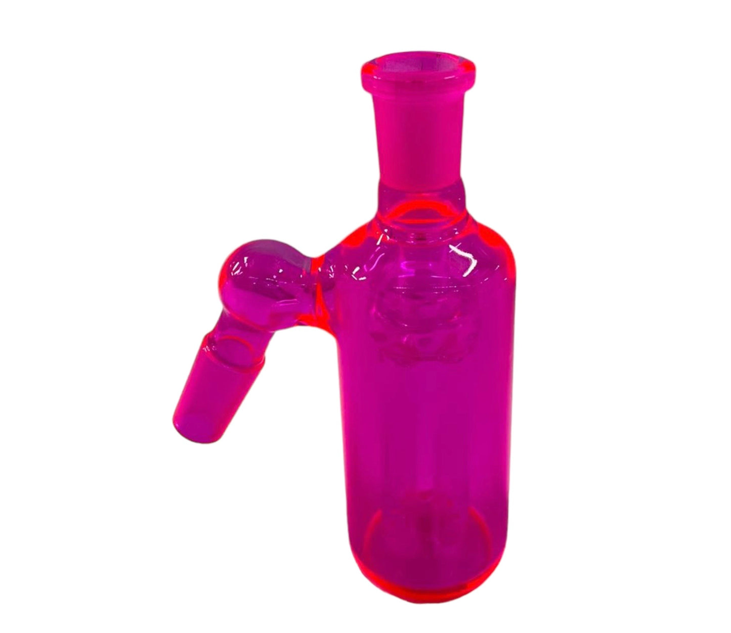Colored 14mm 45 Degree Ash Catcher Pink - Ash Catcher - The Wee Smoke Shop