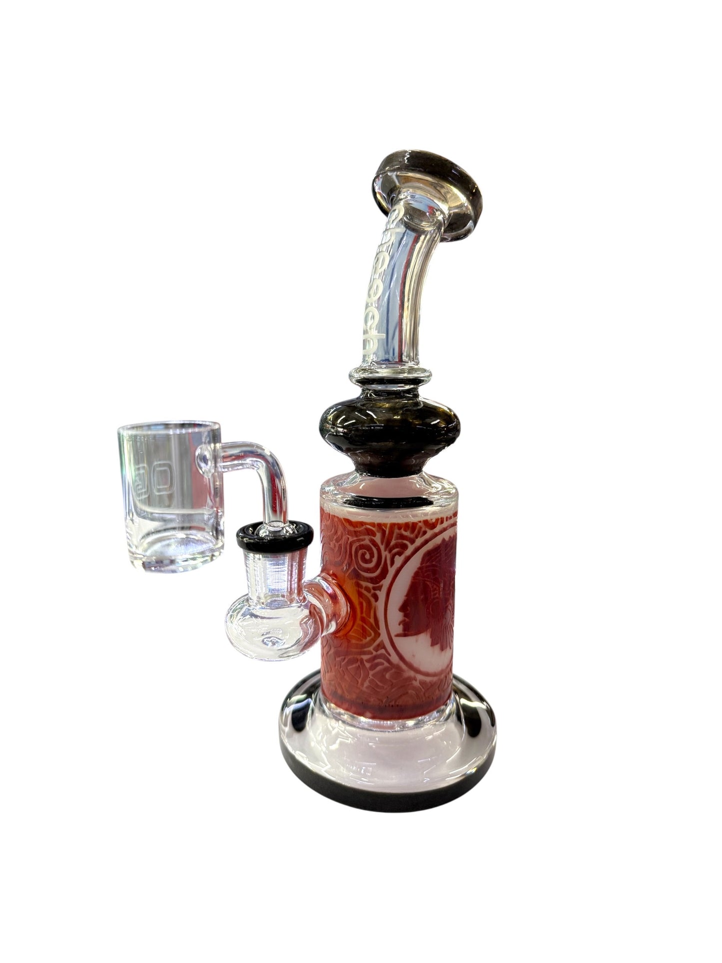 Cheech Medusa 8" Dab Rig - Red - The Wee Smoke Shop