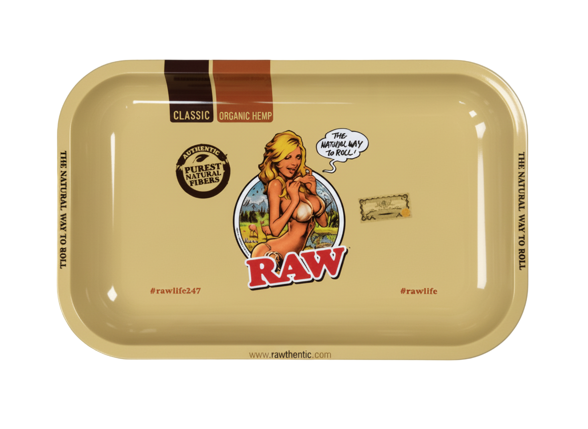 RAW Girl Small Rolling Tray - The Wee Smoke Shop
