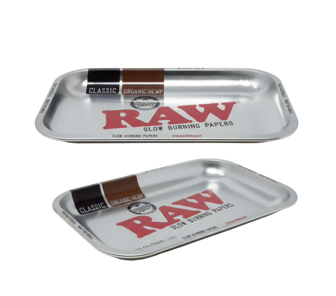 RAW Metal Rolling Tray-rolling tray -The Wee Smoke Shop
