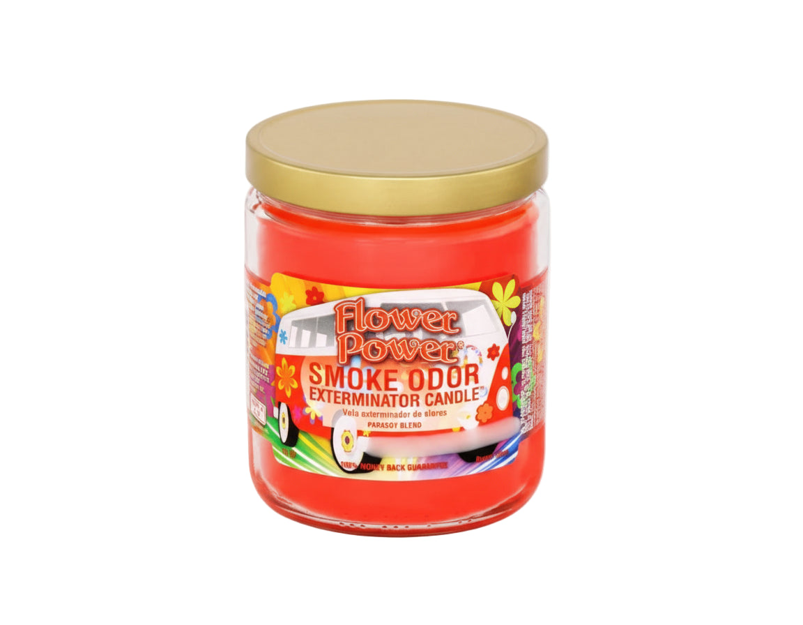 Flower Power Smoke Odor Exterminator Candle - The Wee Smoke Shop