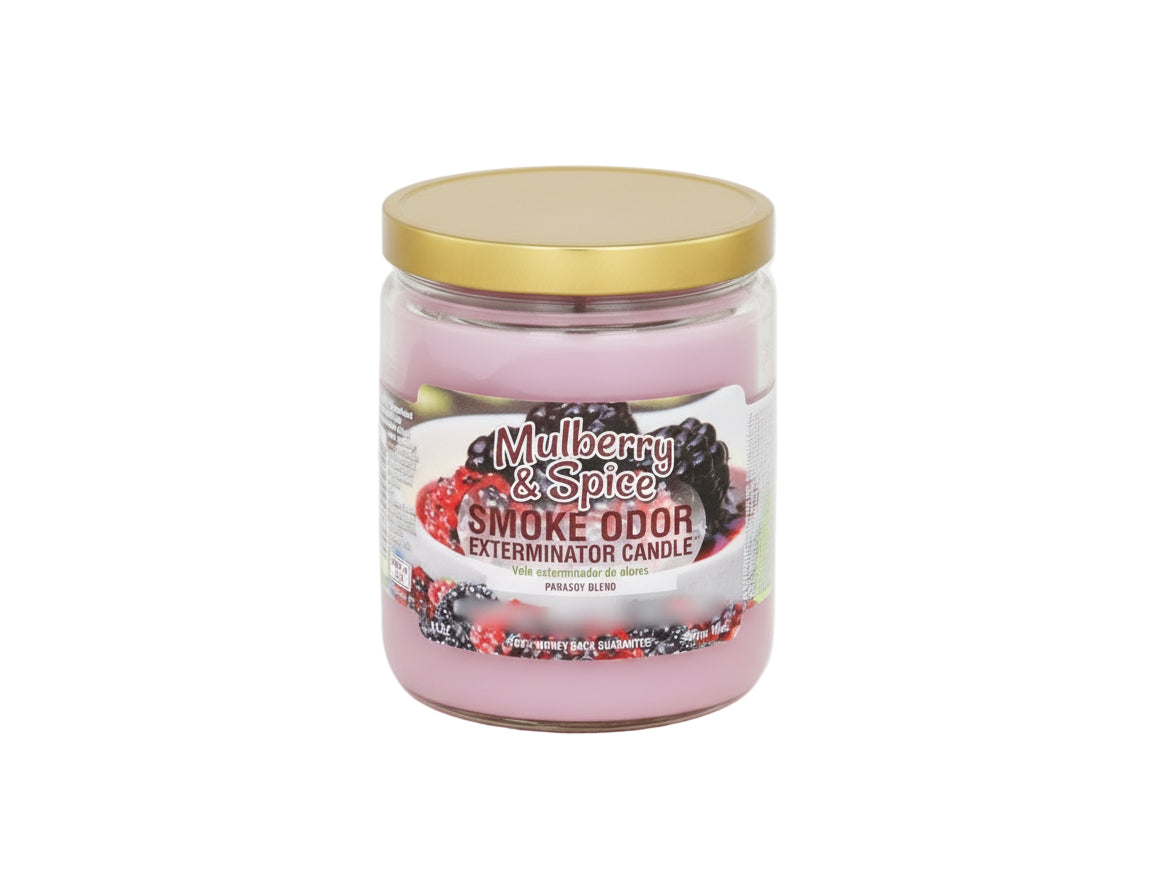 Smoke Odor Exterminator Candle - Mulberry & Spice - The Wee Smoke Shop