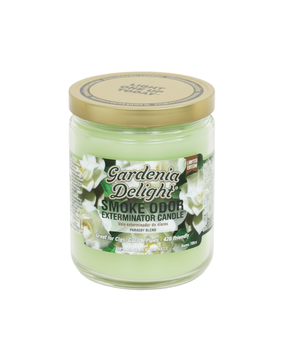 Smoke Odor Exterminator Candle - Gardenia Delight - The Wee Smoke Shop