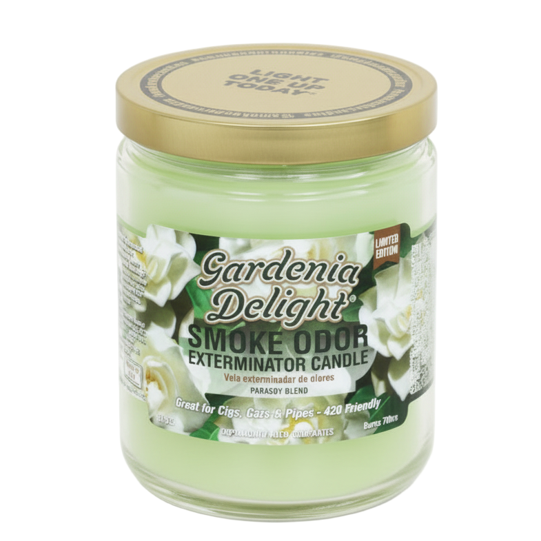 Smoke Odor Exterminator Candle - Gardenia Delight - The Wee Smoke Shop