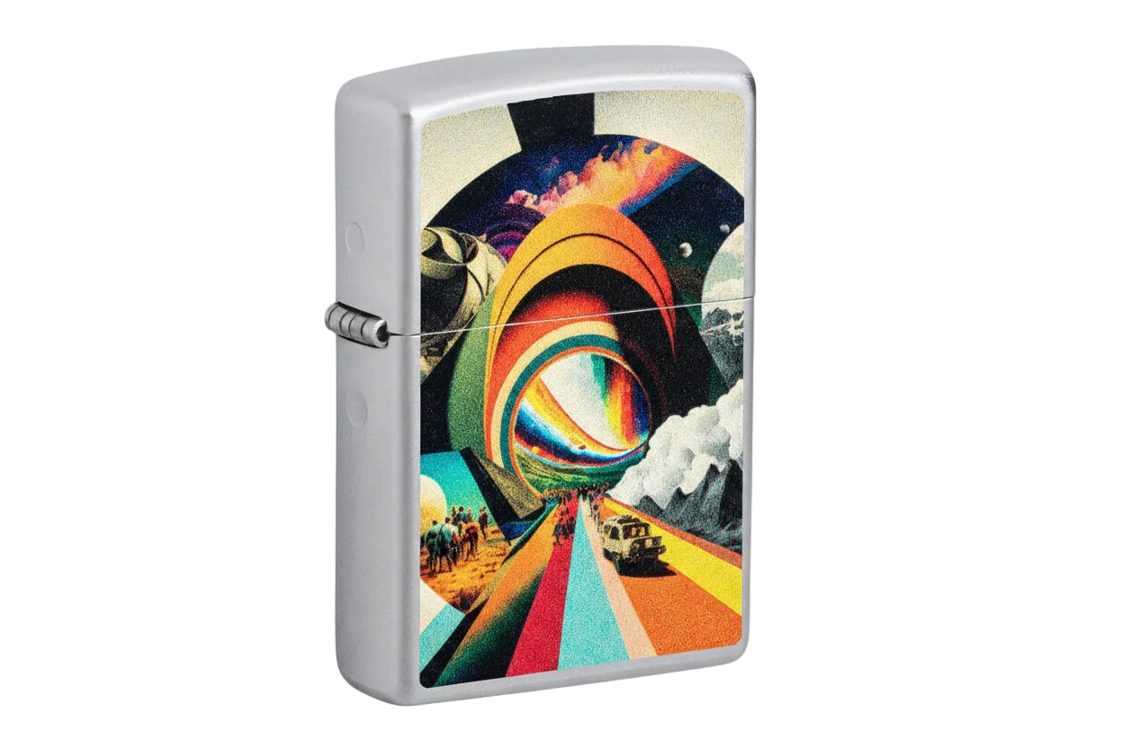 Zippo - Psychedelic Travel Design - The Wee Smoke Shop