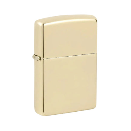 Zippo Reg High Polish Champagne On White Background