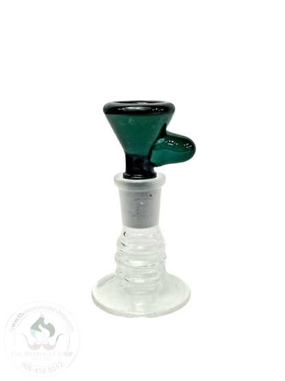 Cheech Solid Colour Stripe (14mm) Bowl-Green-The Wee Smoke Shop