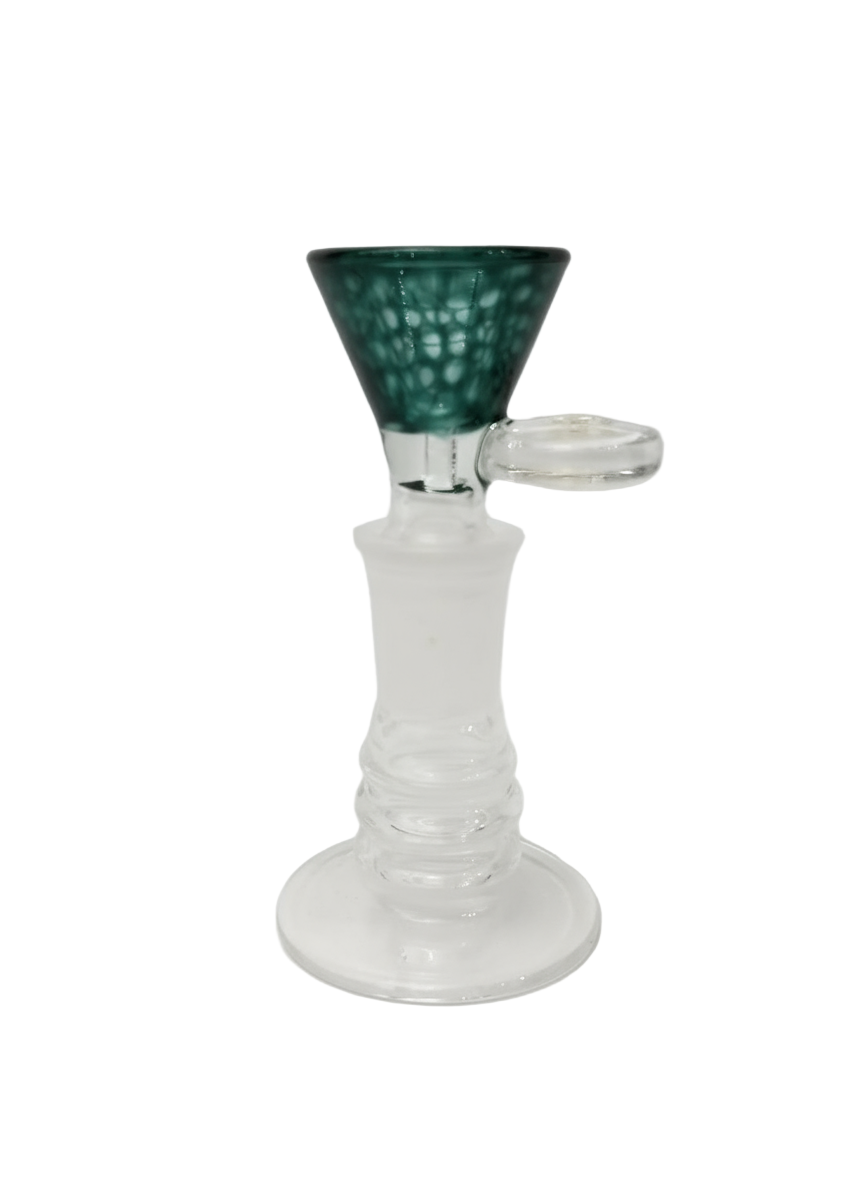Cheech Web (14mm) Bowl - Teal - The Wee Smoke Shop