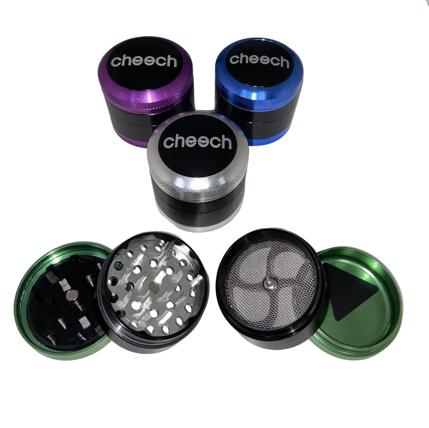 Cheech 4-Part Metal Grinder-Grinder-The Wee Smoke Shop
