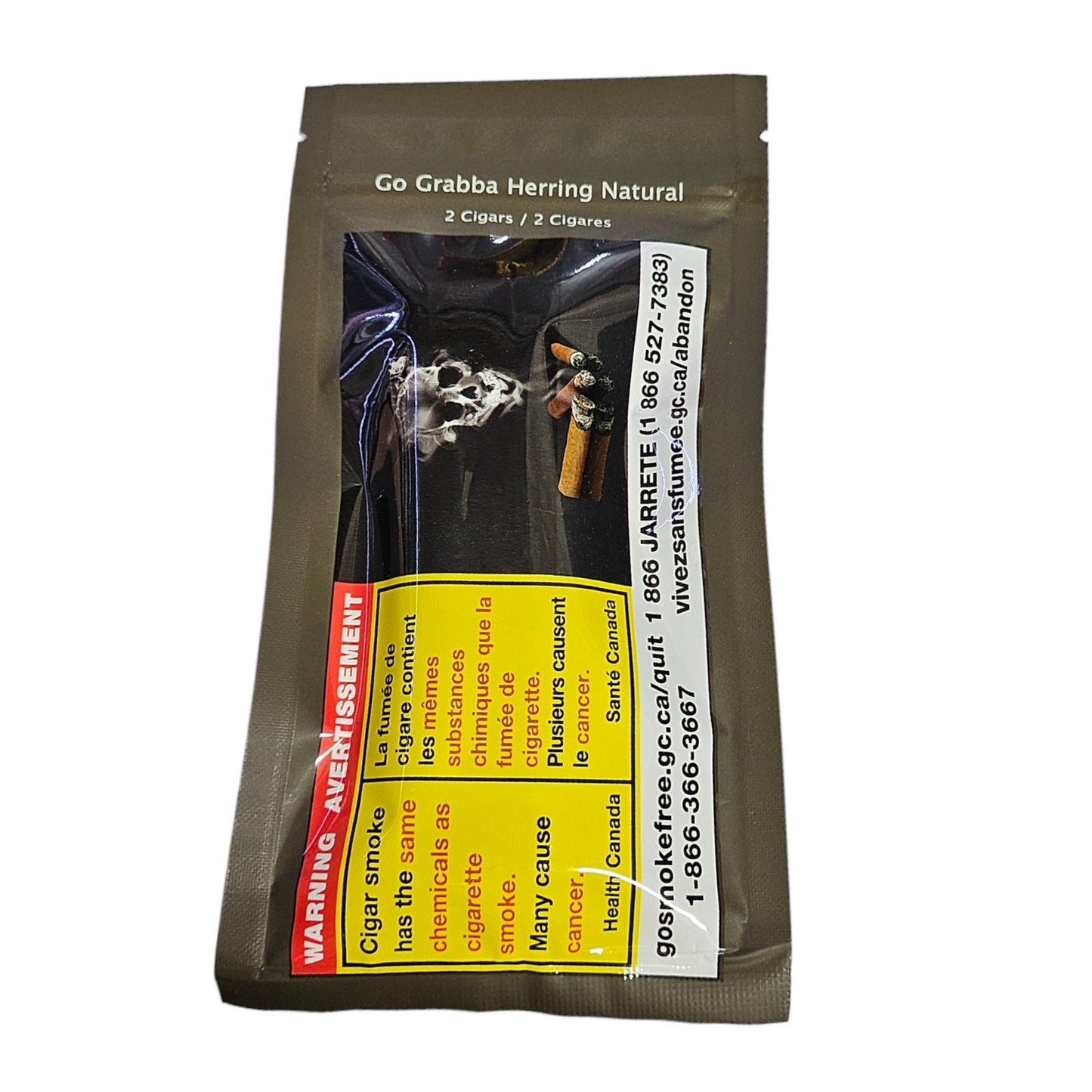 Go Grabba 2 leaf filled with Shaker- Red Herring Natural