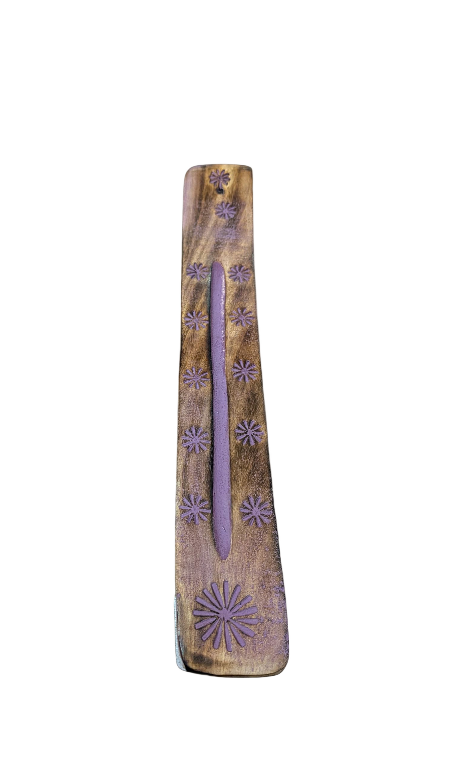 Rustic Wooden Incense Holder