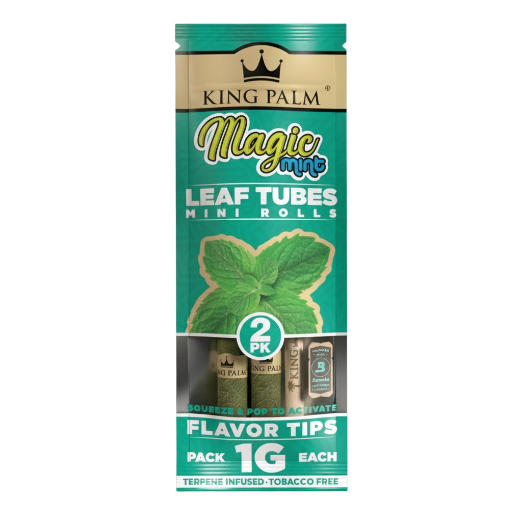 King Palm Mini - Magic Mint (2). - Blunt Cones - The Wee Smoke Shop
