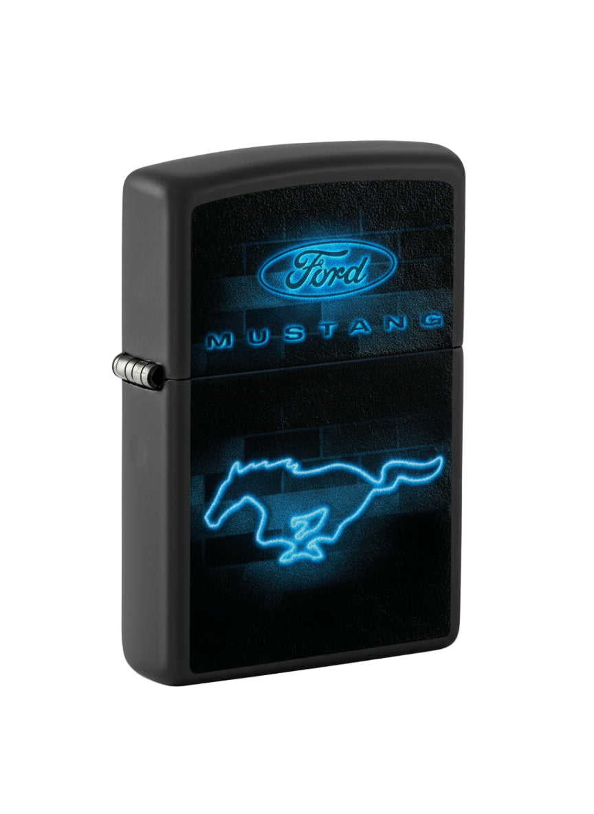Zippo Blue Ford Mustang - The Wee Smoke Shop