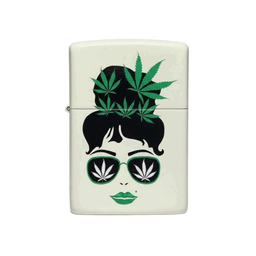 Zippo Cannabis Girl - The Wee Smoke Shop