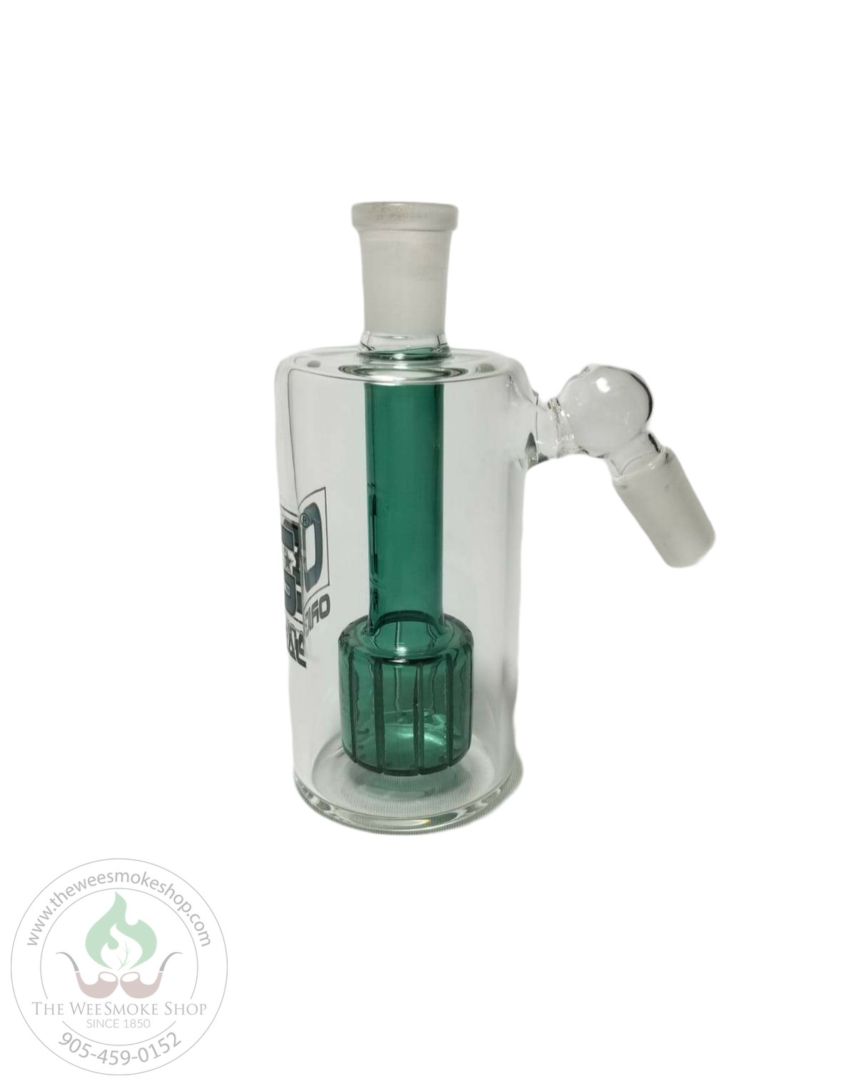 OG (14mm) Glass Ashcatcher with Circ Perc (45 Degrees)-Ash Catcher-The Wee Smoke Shop