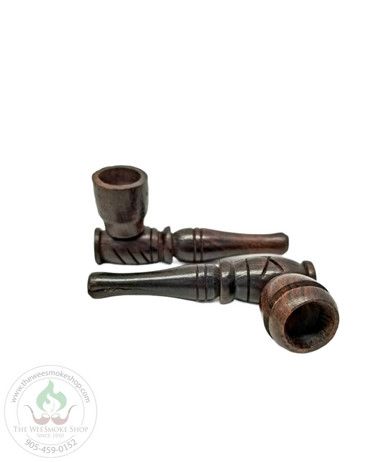 Wood Hand Pipe (3")-Pipe-The Wee Smoke Shop