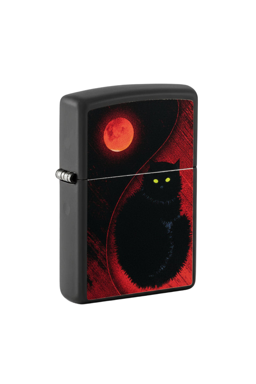 Zippo Black Cat - The Wee Smoke Shop