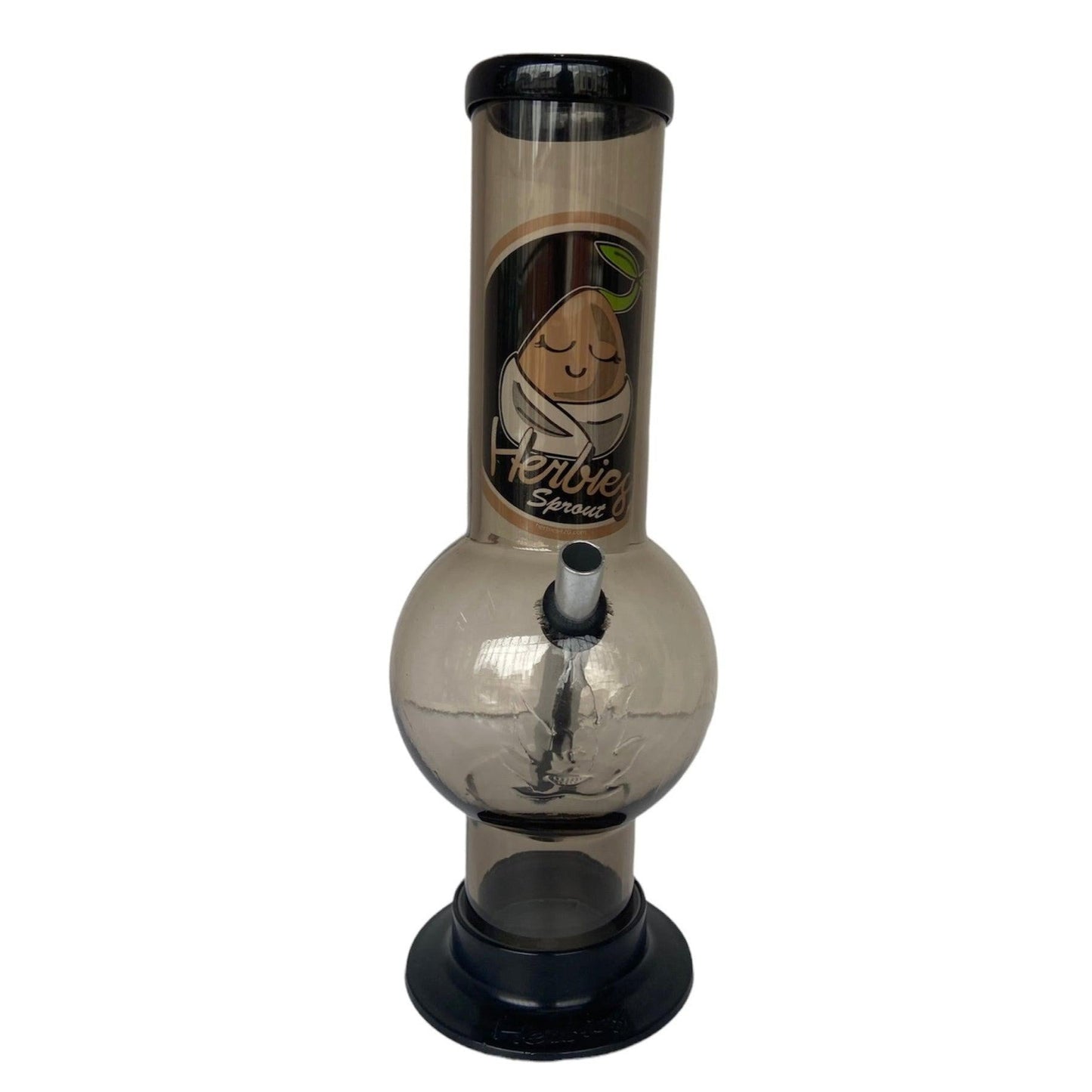 Black-Herbies Acrylic Bong 10"-Acrylic Bongs- The Wee Smoke Shop