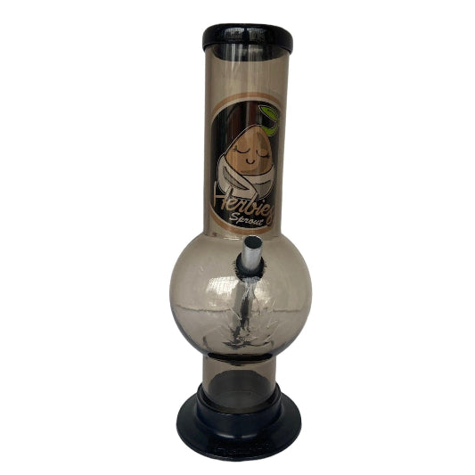 Black-Herbies Acrylic Bong 10"-Acrylic Bongs- The Wee Smoke Shop