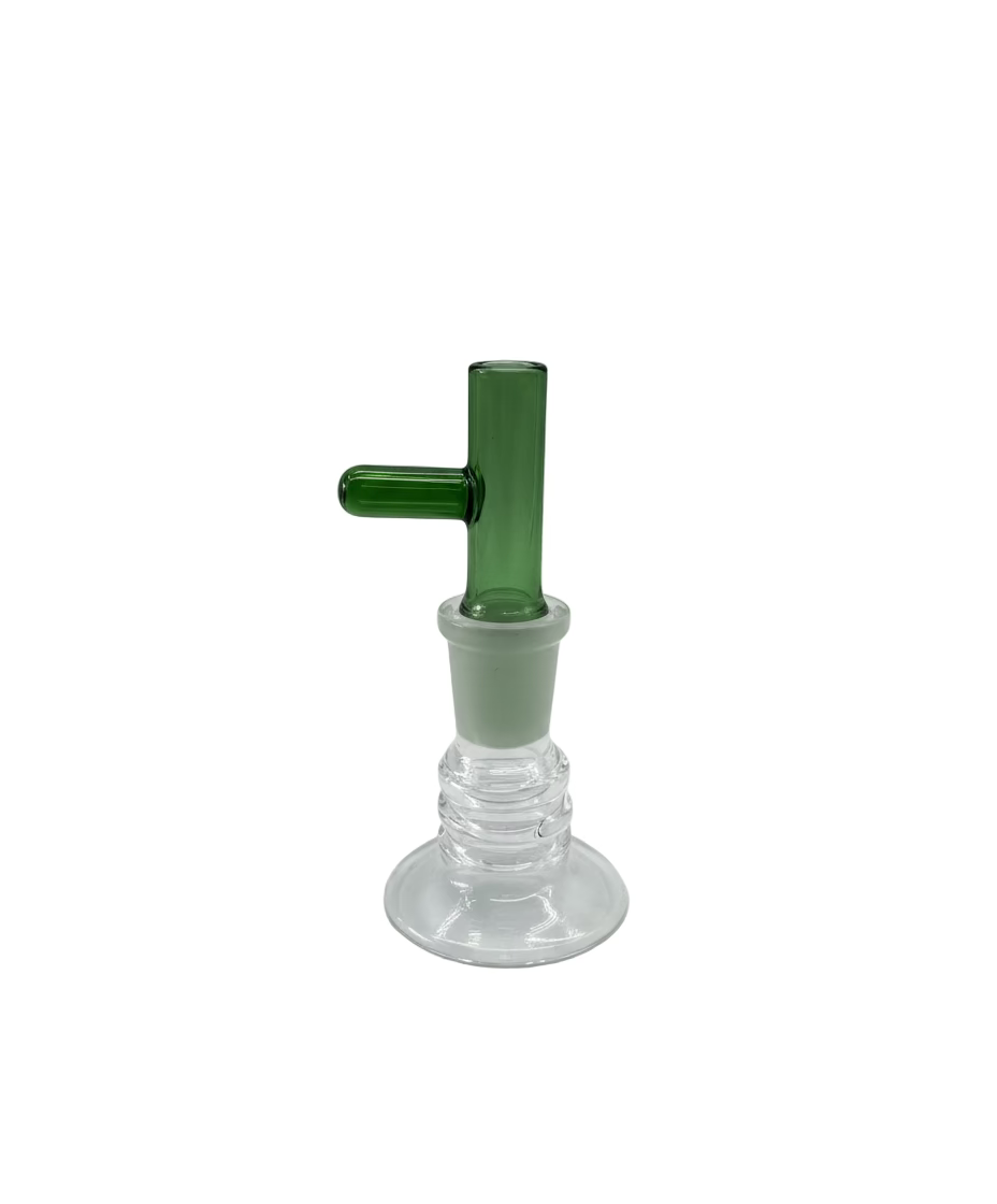 Green Glass Popper (14mm) - Clear - The Wee Smoke shop
