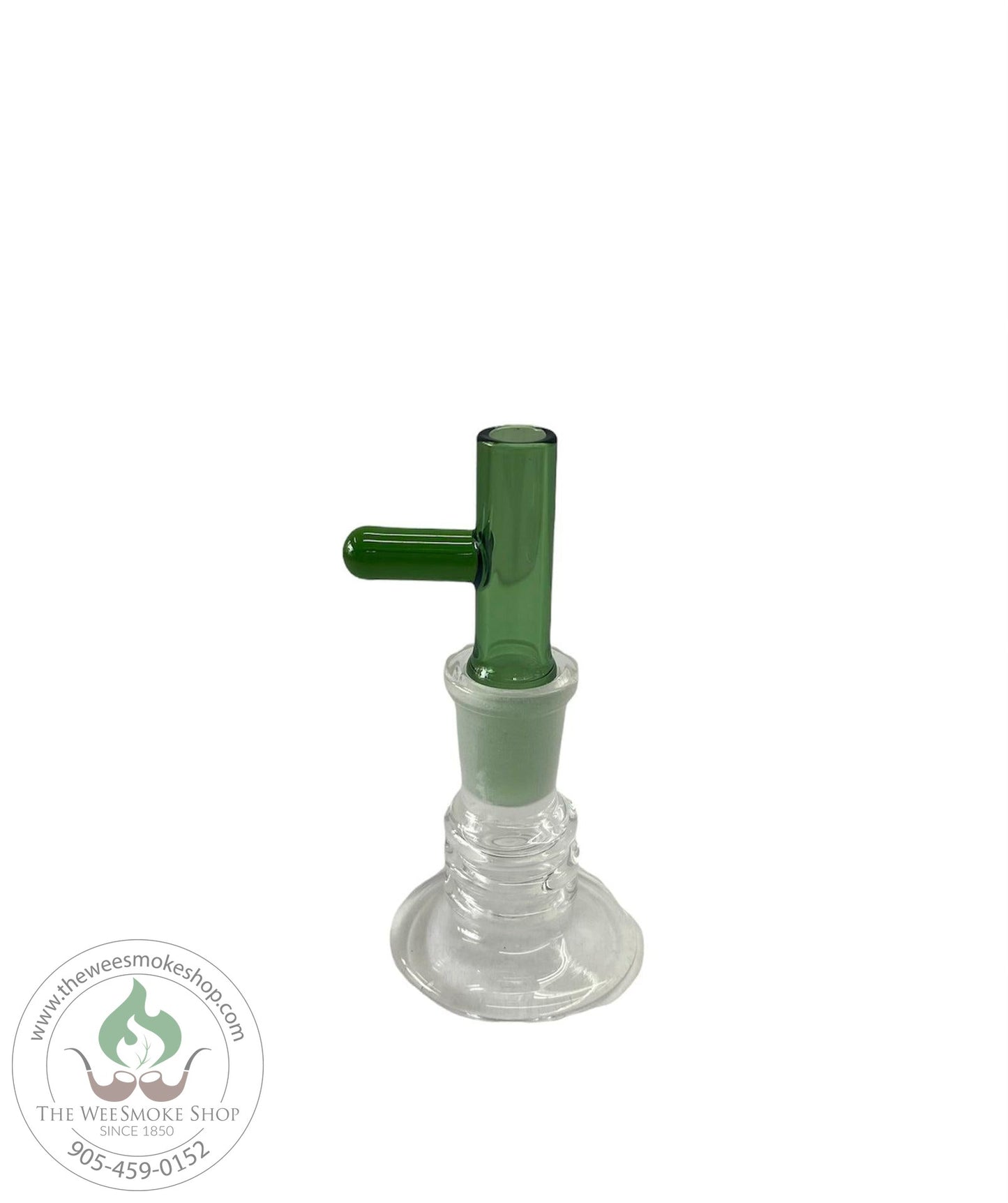Green Glass Popper (14mm) - Clear - The Wee Smoke shop