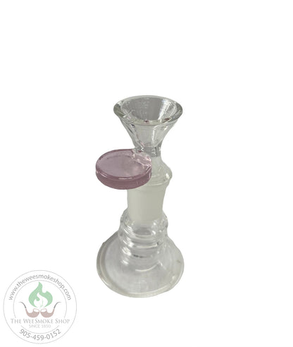 14mm Clear Glass Bowl-Pink-Bowls-The Wee Smoke Shop