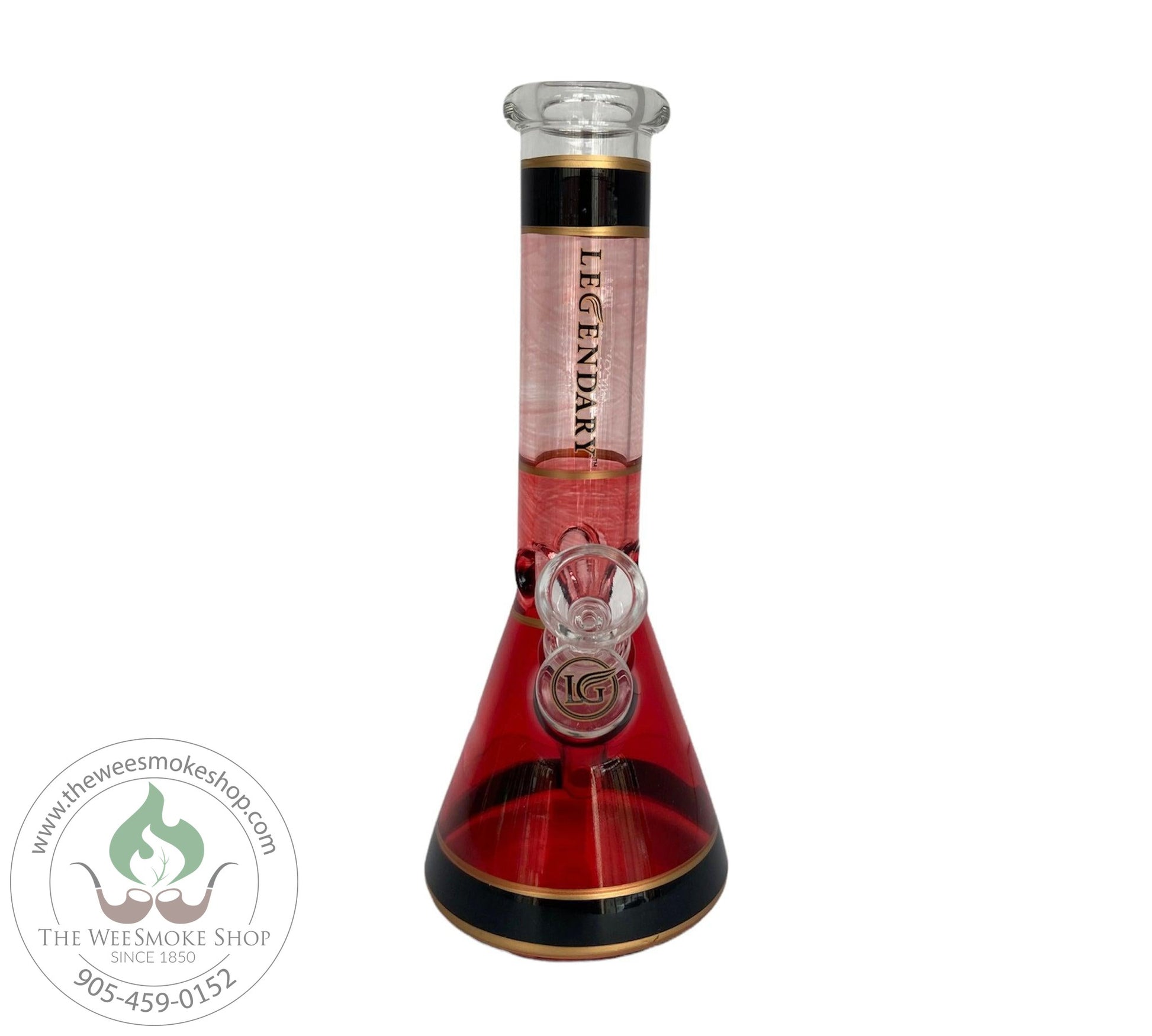 Legendary 10'' Ombre Bong-Red-Bongs-The Wee Smoke Shop