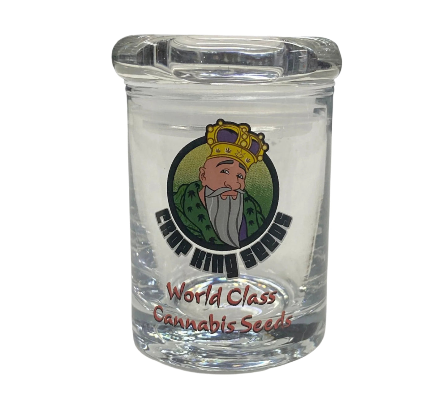 Crop King Seeds Glass 3" Storage Container-Storage - The Wee Smoke Shop