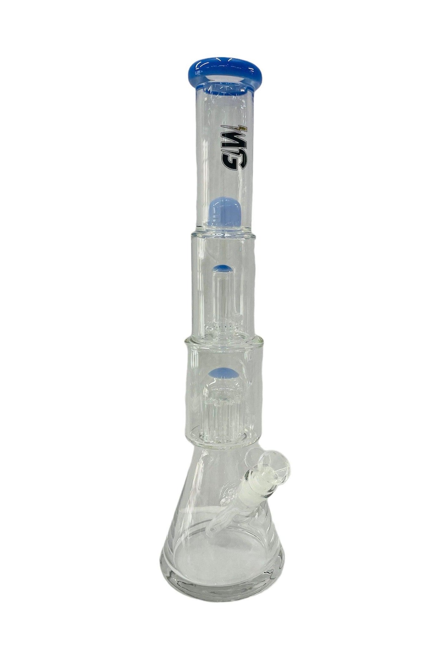 Make Glass 17" Jellyfish Perc Bong (9mm)-Blue-Bong-The Wee Smoke Shop