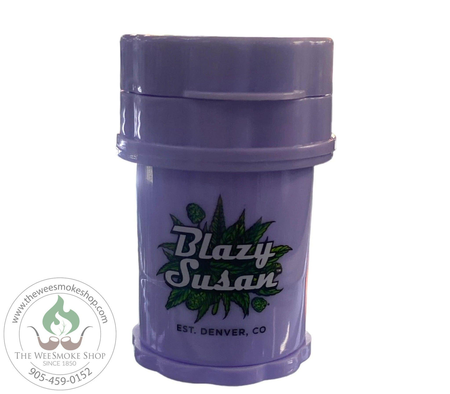 Large Purple--Blazy Susan 4-Part Herb Saver Grinder-The Wee Smoke Shop