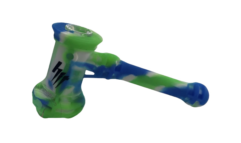 silicone tobacco pipe Bee Hand Sunshine Daydream Silicone Handpipe w/ Glass Bowl