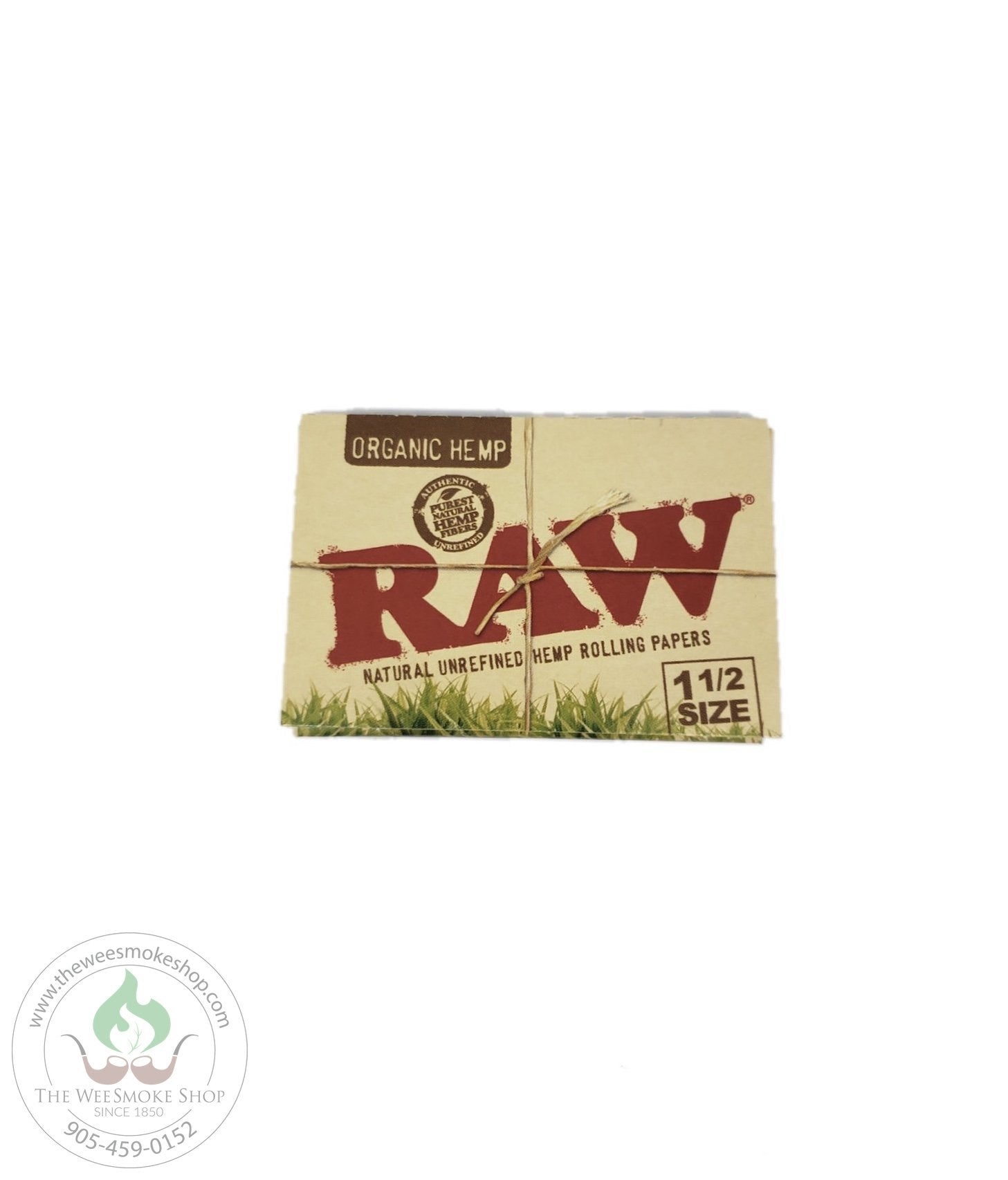 RAW Organic Hemp Rolling Papers. size 1 1/2.