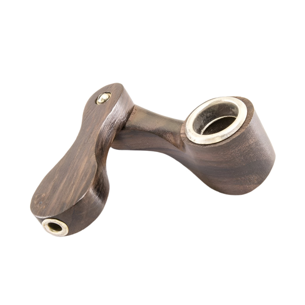 Twisty Wooden Hand Pipe-Pipe-The Wee Smoke Shop