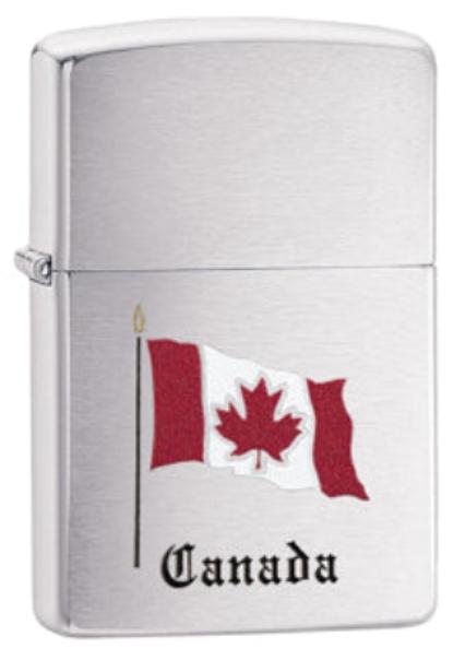 Zippo Canada Flag Silver-The Wee Smoke Shop