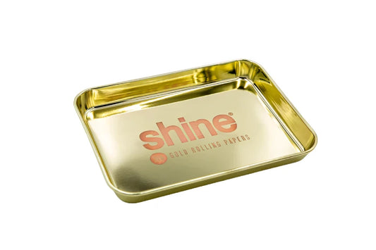 Gold Shine Tray-rolling tray-The Wee Smoke Shop