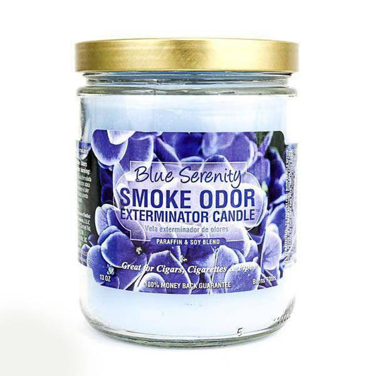 Smoke Odor Exterminator Candle - Blue Serenity-The Wee Smoke Shop