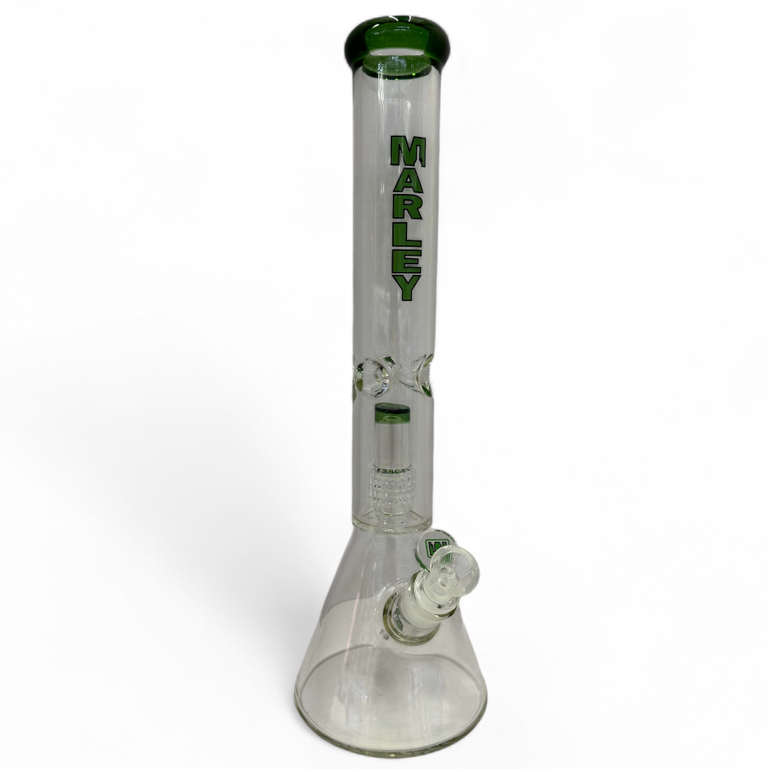 Marley 16" Matrix Perc Glass Bong - Green - The Wee Smoke Shop