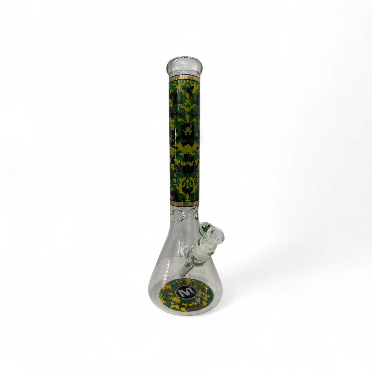 Marley Design 18" 5mm Glass Bong - Camo - The Wee Smoke Shop