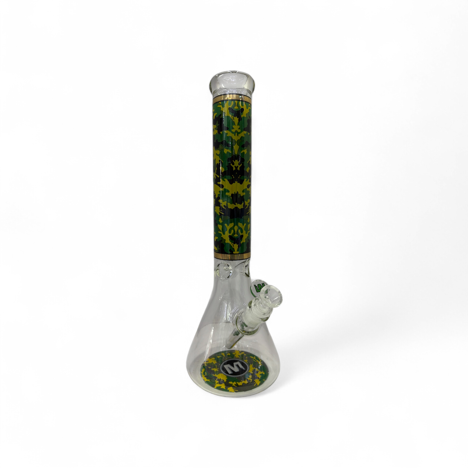 Marley Design 18" 5mm Glass Bong - Camo - The Wee Smoke Shop