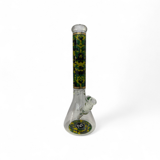 Marley Design 18" 5mm Glass Bong - Camo - The Wee Smoke Shop