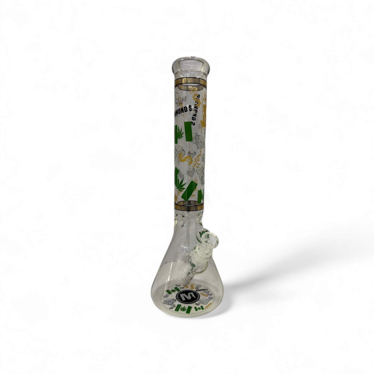 Marley Design 18" 5mm Glass Bong - Cash - The Wee Smoke Shop